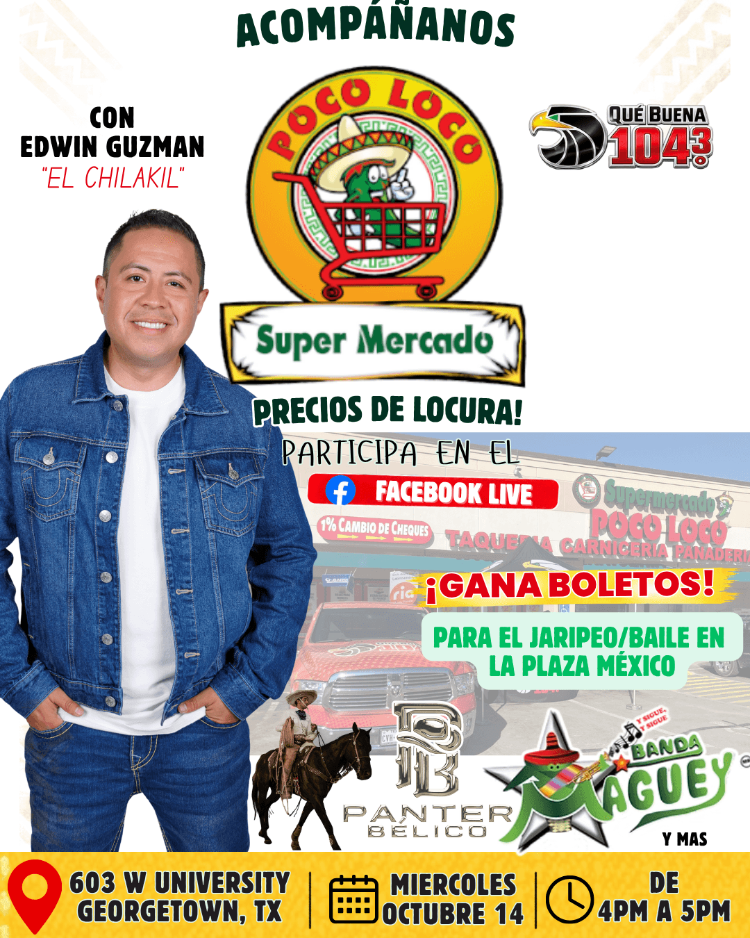 ¡Este miércoles es de precios de locura en Poco Loco Supermercado De Georgetown!!