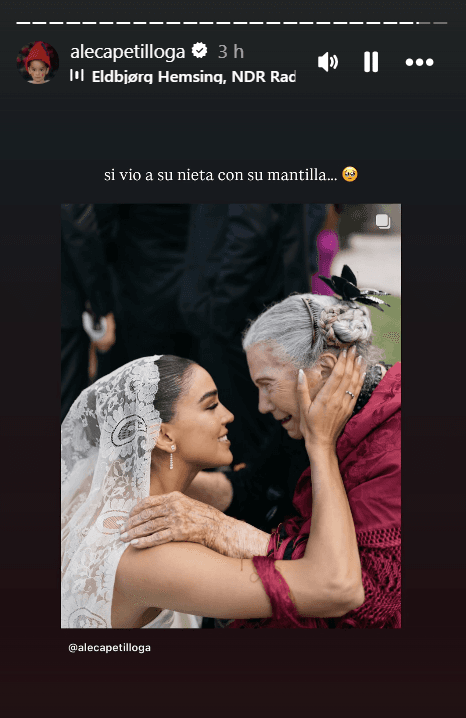 Ale Capetillo compartió esta foto en la que aparece con su abuela, 'Yeya'.