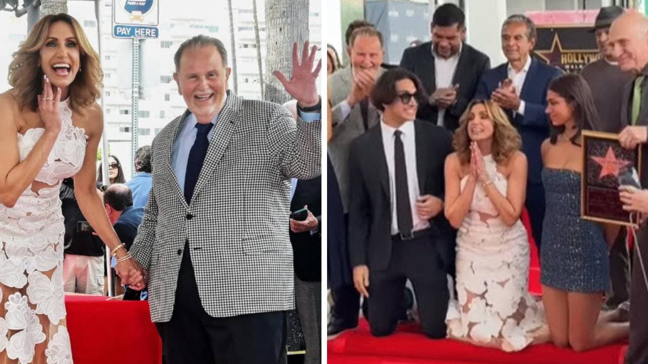 Entre lágrimas y con gran emoción, El Gordo y La Flaca develan estrellas en el Paseo de la Fama de Hollywood
