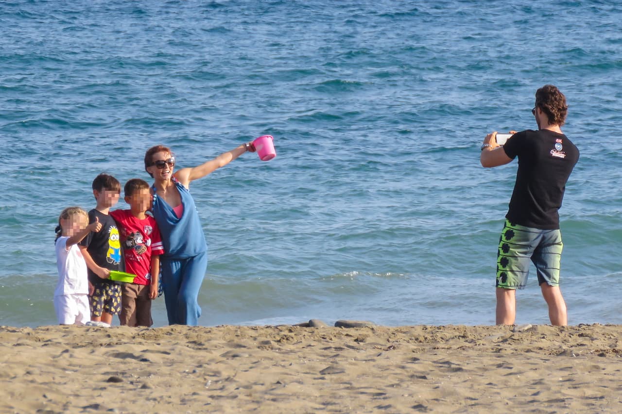 La actriz se lleva muy bien con el hijo del argentino y sus sobrinos.