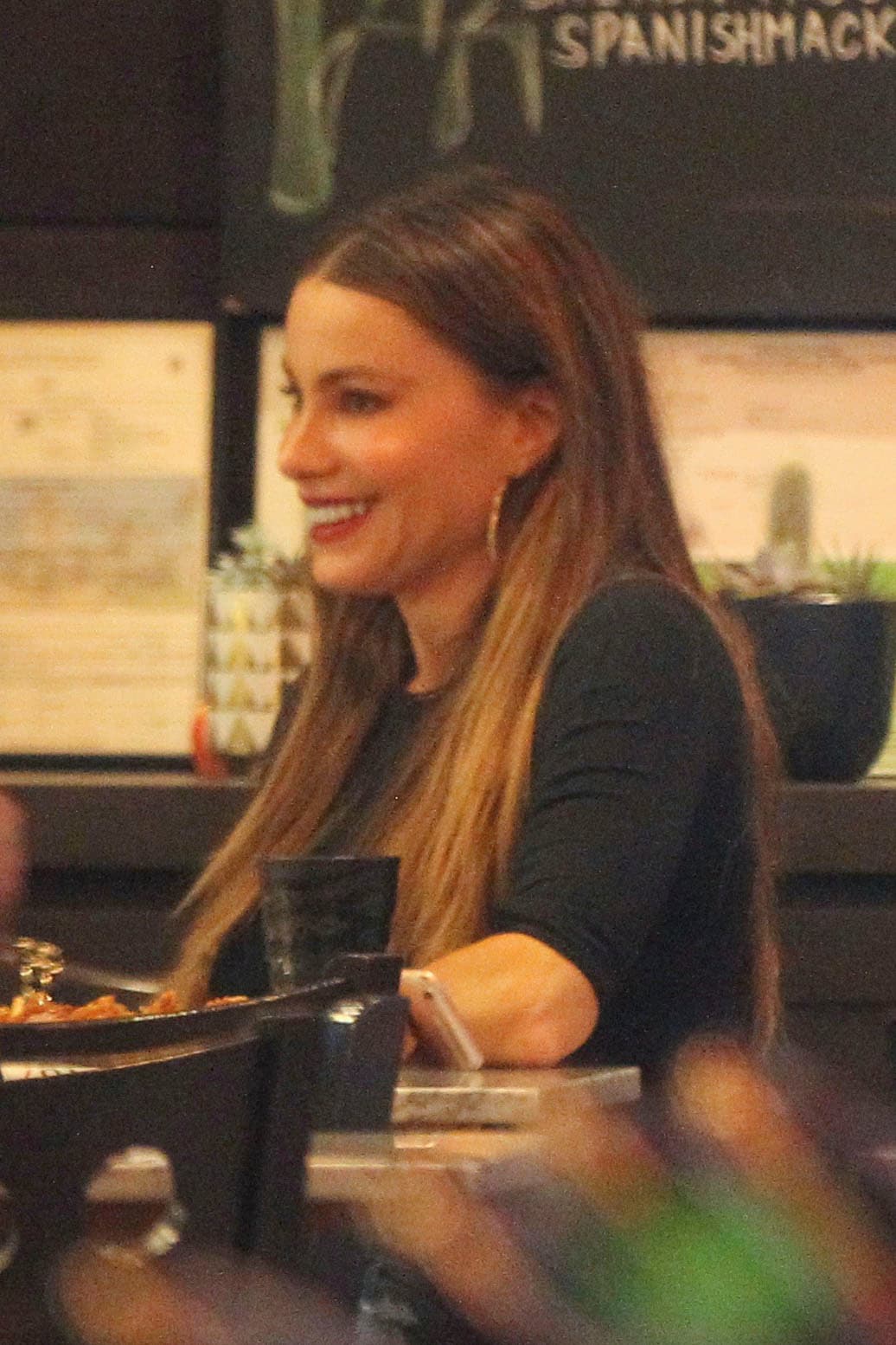 La sonrisa de Sofía lo dice todo, está pasando por un muy buen momento en su vida.