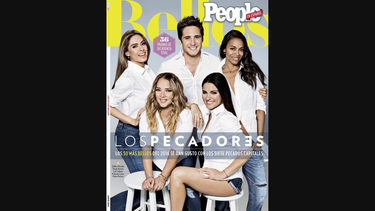 Galilea Montijo, Diego Boneta, Adamari López, Maite Perroni y Zoe Saldaña.