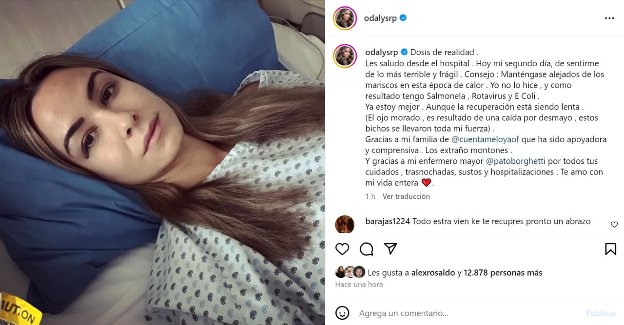 Odalys Ramírez revela por qué terminó en el hospital