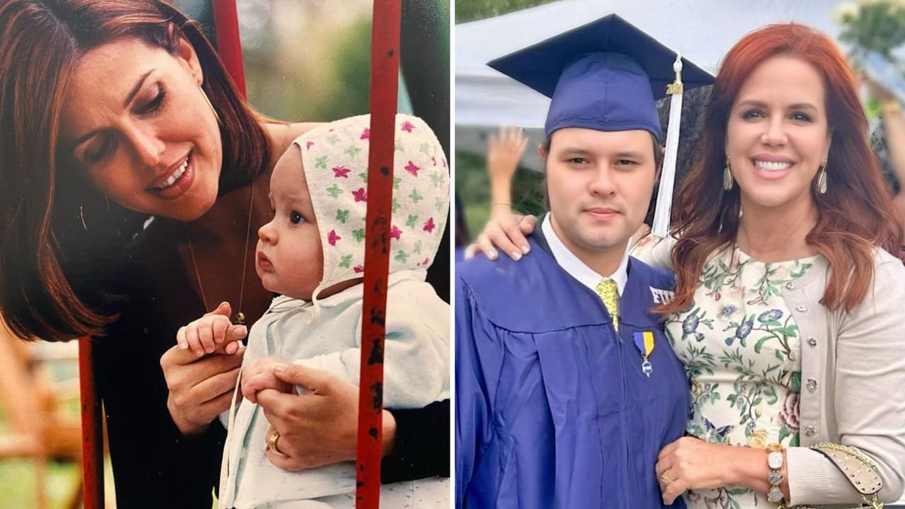 Adrián es el hijo que María Celeste adoptó con tan sólo meses de nacido.