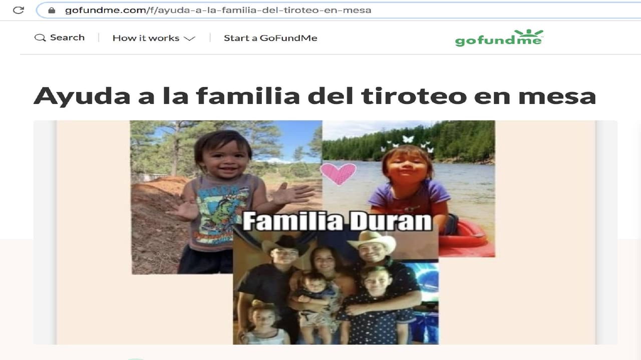 La familia dice que en estos momentos no tienen mucho trabajo debido a la pandemia, ni tampoco tienen un seguro médico. Si usted desea ayudar la familia Duran,
<a href="https://www.gofundme.com/f/ayuda-a-la-familia-del-tiroteo-en-mesa" target="_blank">puede hacerlo a través de la pagina GoFundMe, haga clic aquí</a>. 
<br>