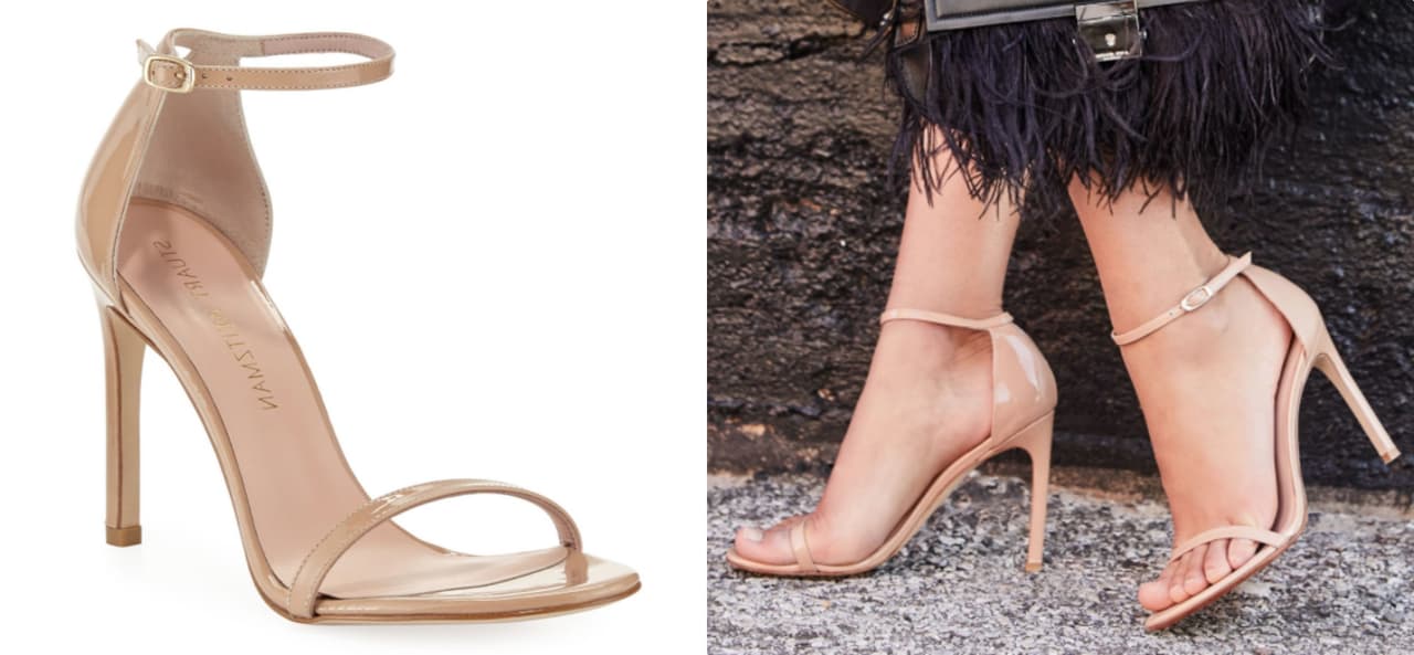 Se trata de las icónicas sandalias de
<b><a href="https://www.stuartweitzman.com/nudist/">Stuart Weistzman llamadas Nudist</a></b> justo por su línea simple y casi invisible. Las sandalias son las favoritas de famosas (y no tanto) por su capacidad de combinar con todo y su precio de $398 dólares --o sus versiones económicas de
<a href="https://shop.nordstrom.com/s/steve-madden-stecy-sandal-women/4944009?country=US¤cy=USD&cm_mmc=google-_-shopping_ret-_-662927176-_-33067281589_804c0295-0a6f-479f-897b-46f24d4615aa&cm_mmca1=aud-425188852237:pla-257703343153_89623041&gclid=Cj0KCQjwqsHWBRDsARIsALPWMEMFYESif0Xr9z2BMzwbrxpdwg6LQHyy1W67L2PYQ3-g9Ep2jfoX3EgaAi9CEALw_wcB">Steve Madden</a> por $65 dólares.
<br>
<br>