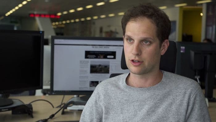 Evan Gershkovich durante una entrevista de Journal. Mayo del 2022.