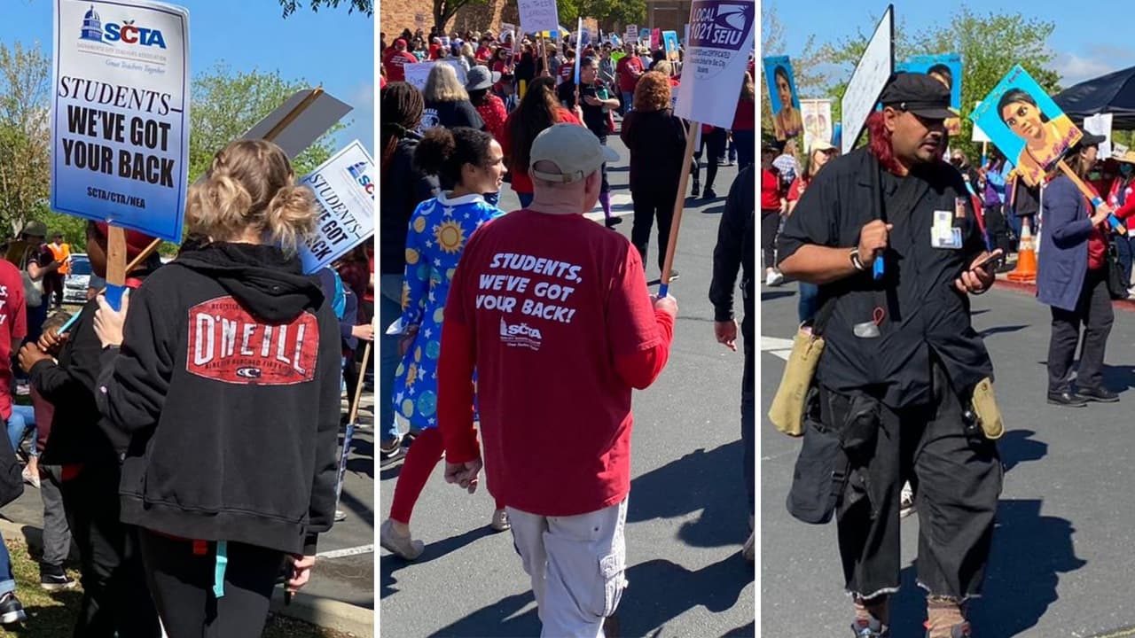 Los maestros de Sacramento se dirigen al sexto día de huelga y las escuelas permanecerán cerradas
