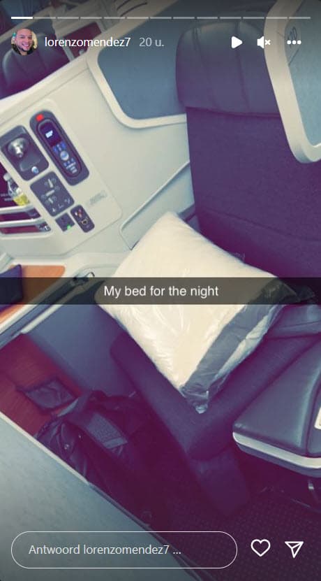 El 13 de junio compartió una fotografía en donde mostró que viajaría en primera clase en avión, aunque no compartió su destino.
<br>