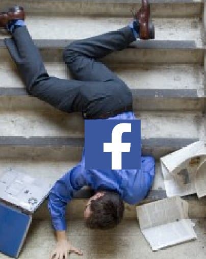 Otra increíble caída como la de Facebook.
