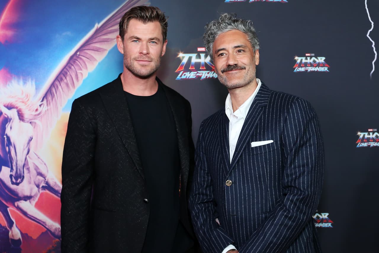 Chris Hemsworth y Taika Waititi