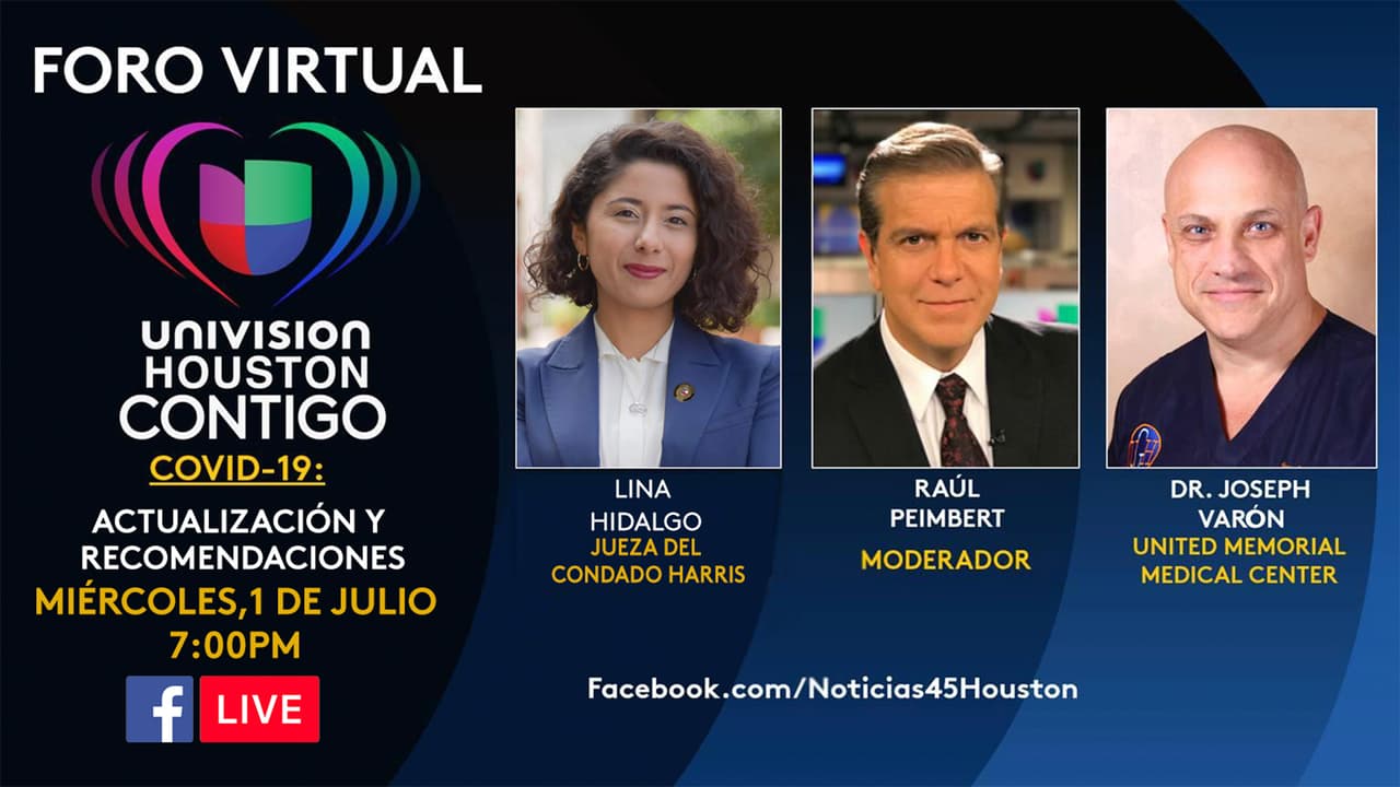 Recomendaciones y actualización del coronavirus en el condado Harris en nuestro Foro Virtual