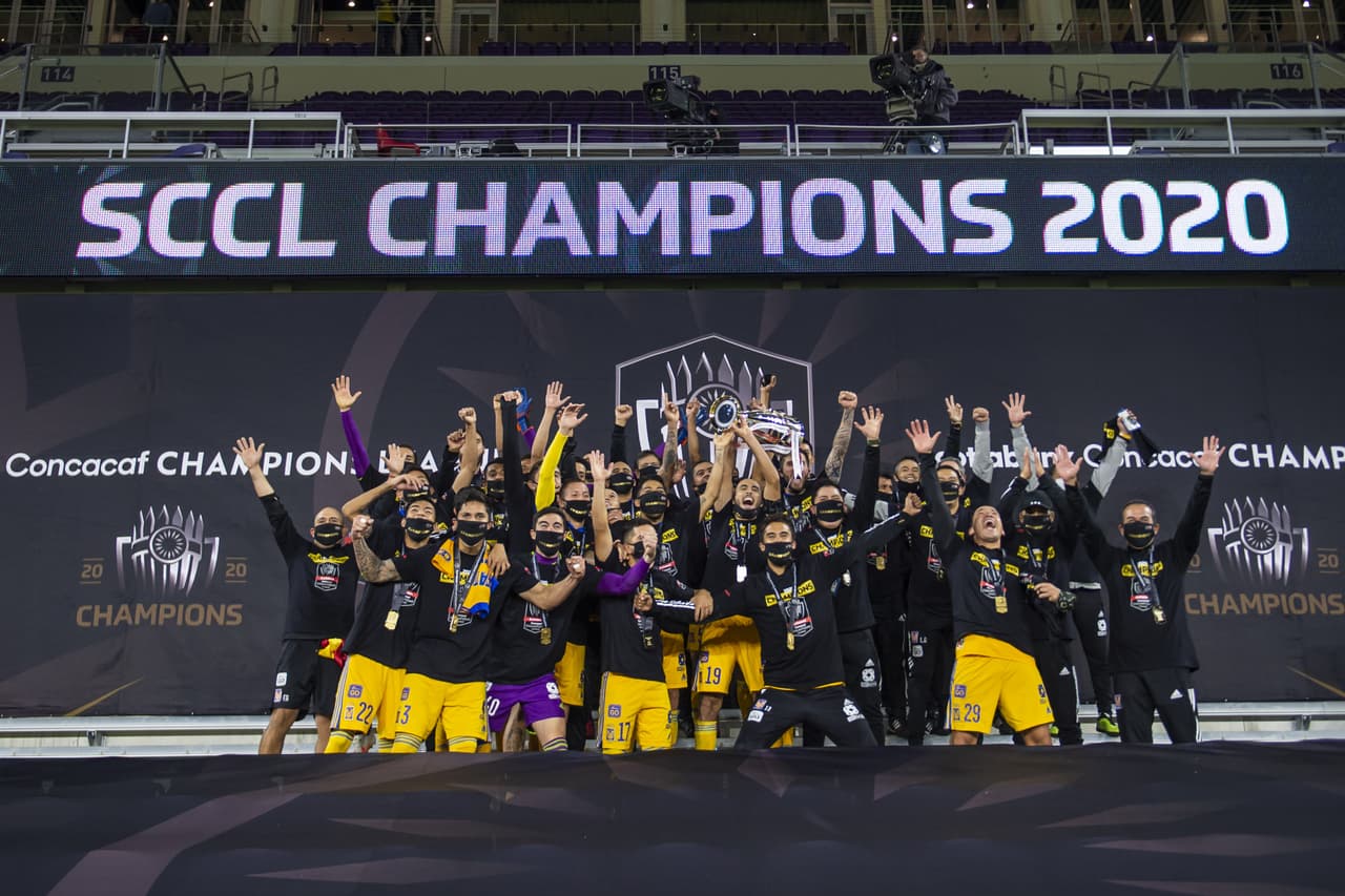 Los Tigres celebran su nuevo título de la Concachampions 2020 | Tras superar al LAFC en la Final de la competición, los de la UANL se proclaman como los nuevos monarcas de la zona.