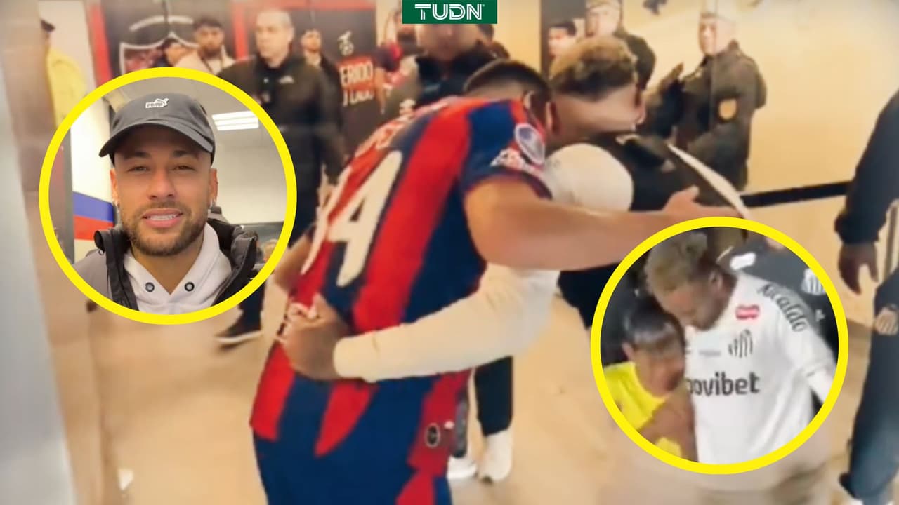 Neymar desata la locura en su visita a San Lorenzo