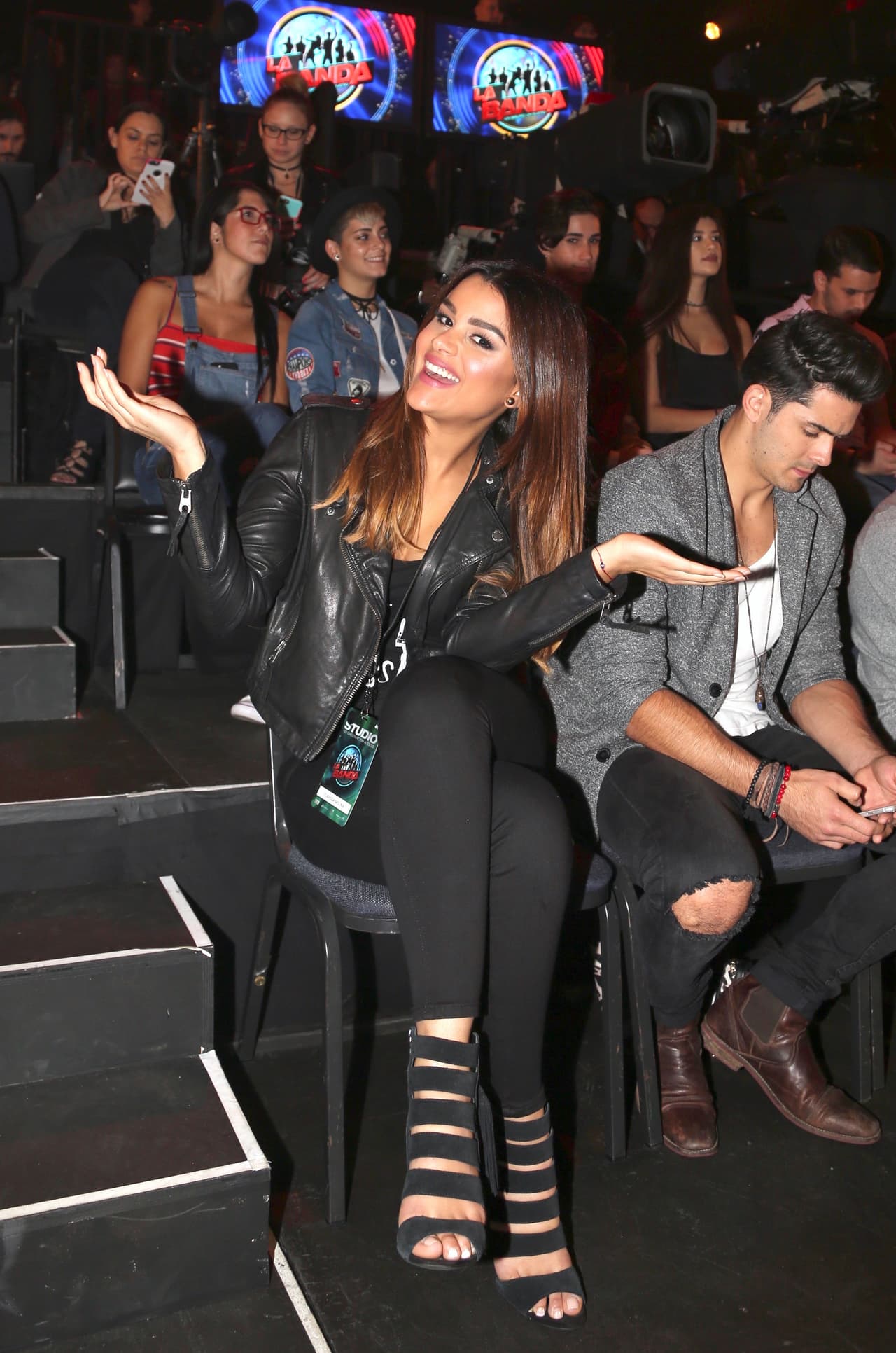 Estuvo muy animada durante todo el show.