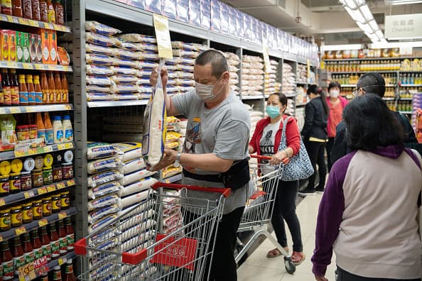 Arroz (4), huevos (menos de 30 unidades, 2 artículos), huevos (30 unidades o más, 1 artículo).