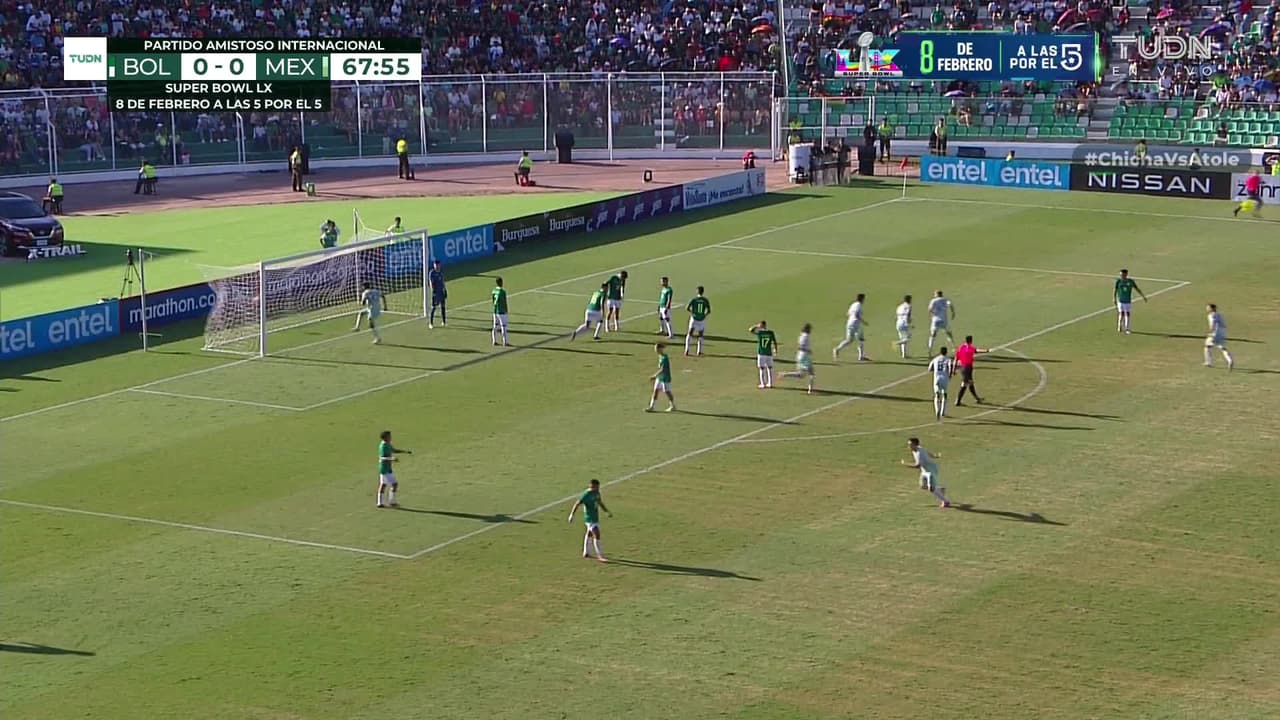 ¡GOL!  anota para México. Germán Berterame