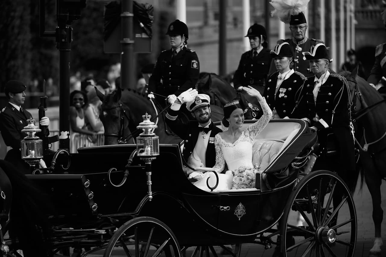 Fotos de ls boda del príncipe Carlos y Sofía Hellqvist.