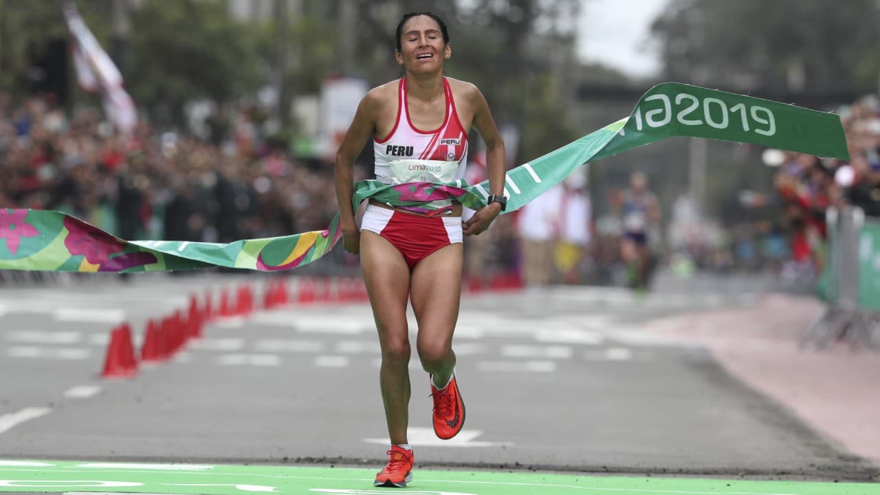 Gladys Tejeda le da el primer oro a Perú en el maratón