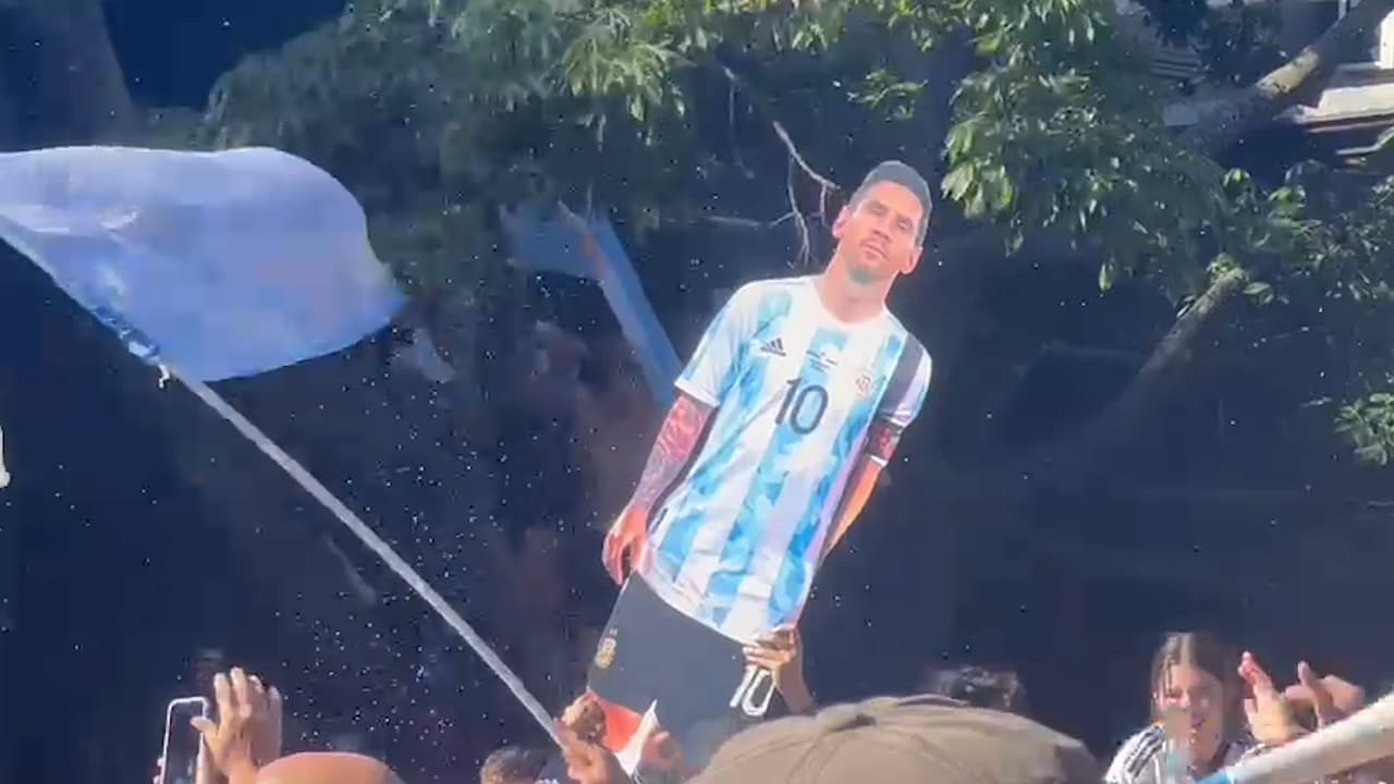 Argentinos celebran la tercera estrella en distintas ciudades de su país