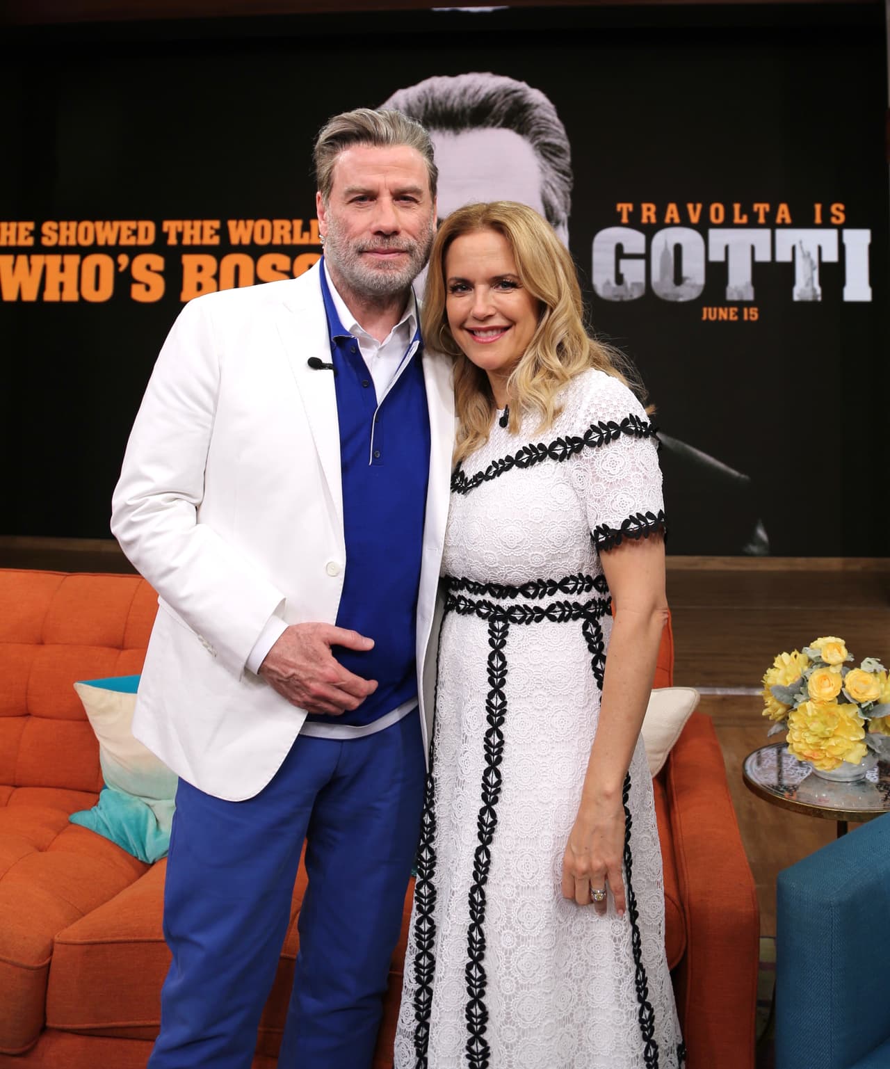 John Travolta y su esposa Kelly Preston estuvieron por primera vez en Despierta América.