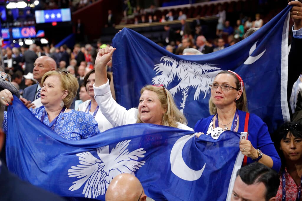 Deelgados de Carolina del Sur en la Convención Nacional Republicana de 2016 en Cleveland,el jueves 21 de julio de 2016.