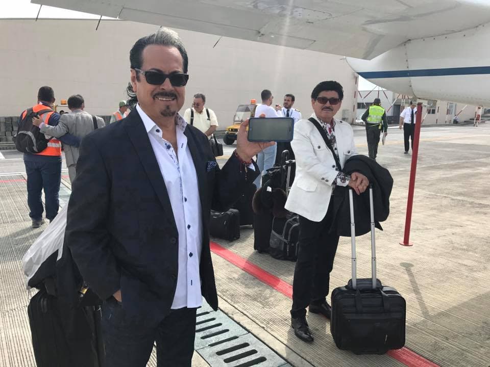 Emocionados y motivados, los integrantes del grupo mexicano a su arribo a Colombia.