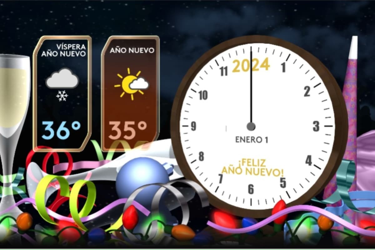 Para el domingo 31 de diciembre se mantiene la probabilidad de que caigan unos copos de nieve durante todo el día, aunque serán aislados. El último día del año se pronostica que por la noche bajará un grado.