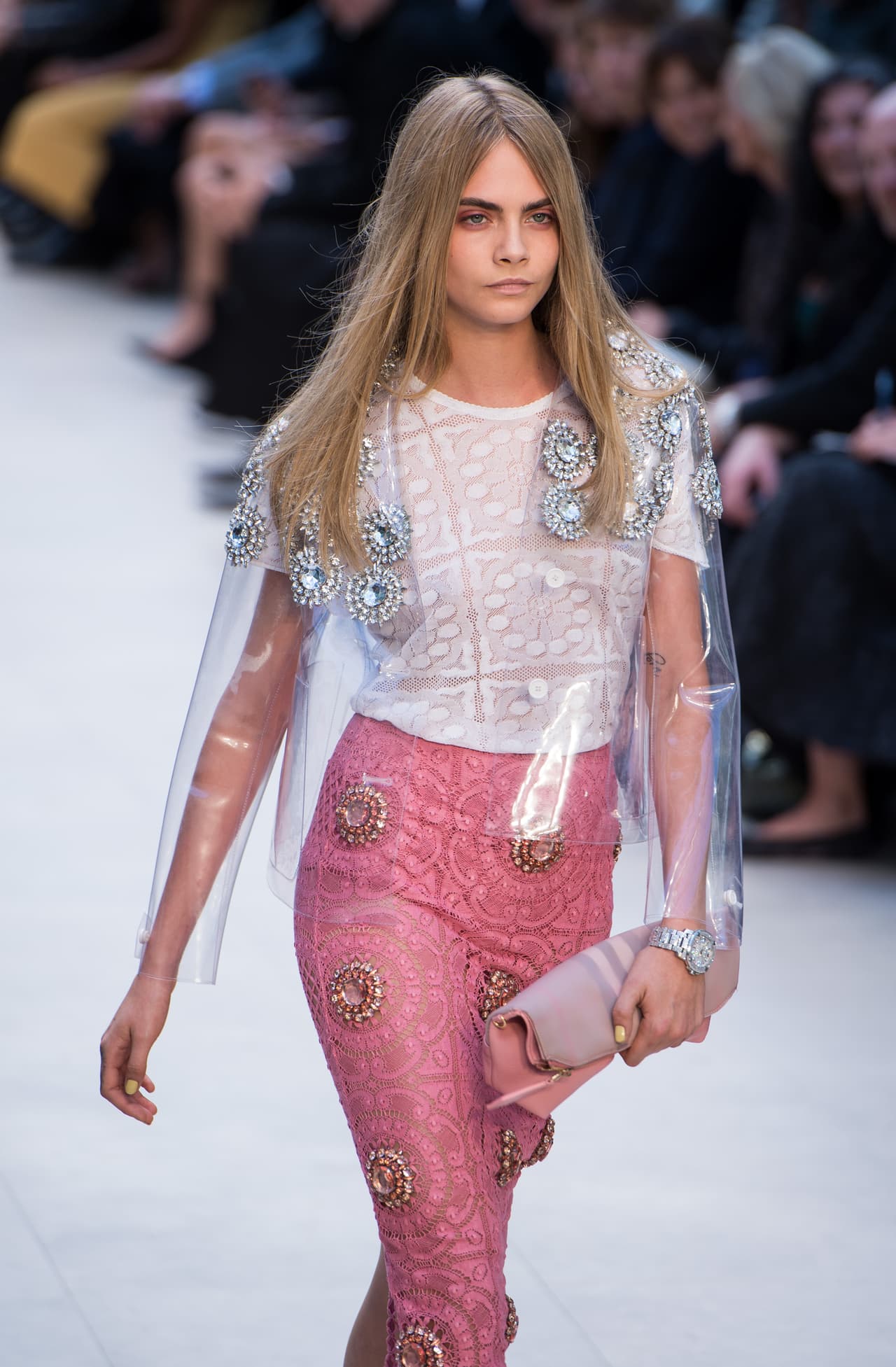 Burberry Prorsum - Runway: London Fashion Week SS14 Cara Delevingne