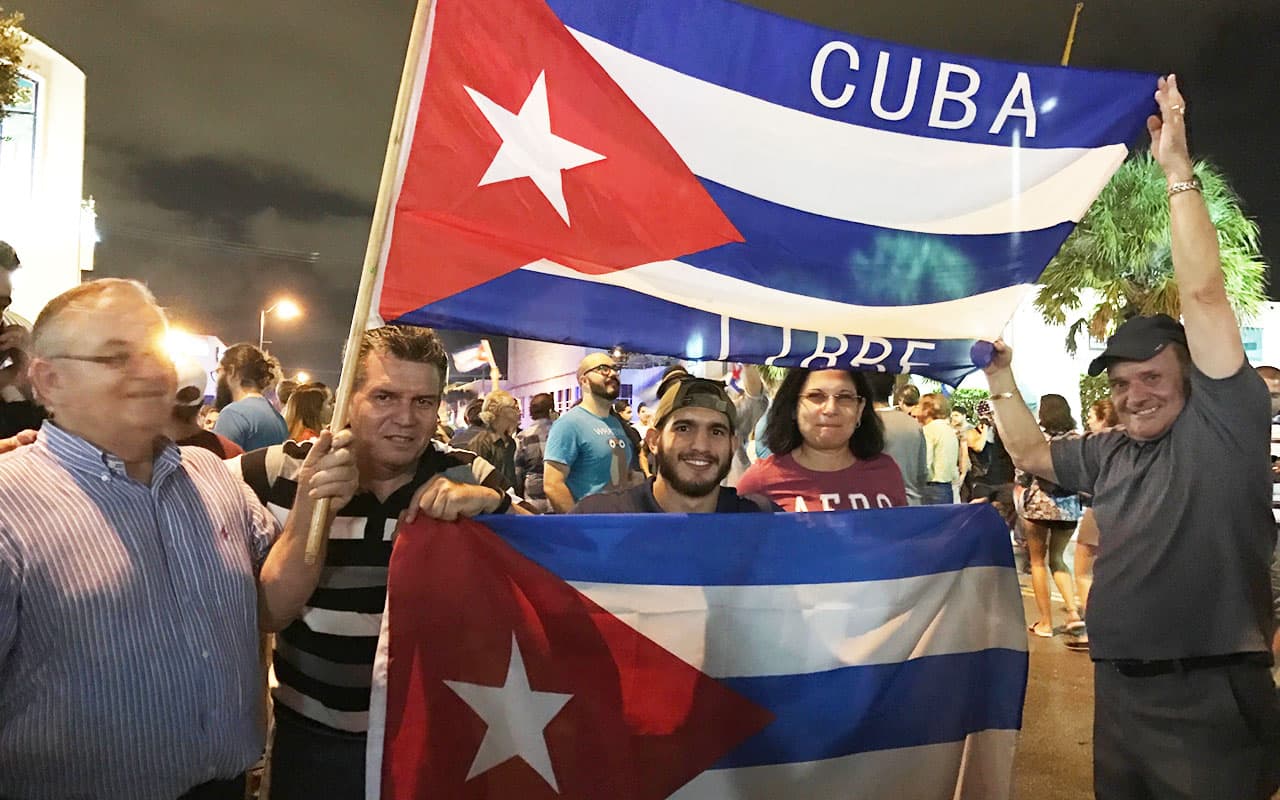 La Pequeña Habana se prepara para la manifestación del exilio cubano en Miami