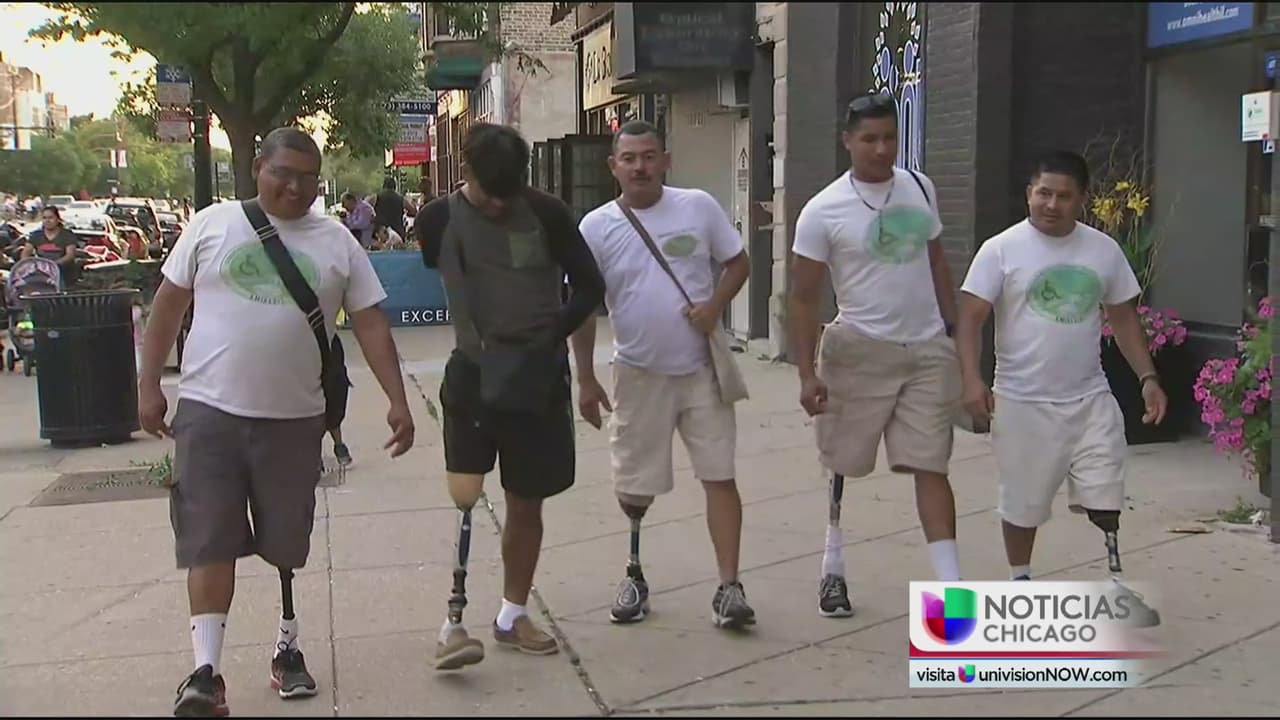 La "Caravana de los mutilados" llega a Chicago para crear conciencia sobre los peligros de "La Bestia"