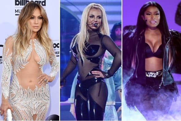 Pura sensualidad, piel y belleza se vivió en los Premios Billboard 2015. Las cantantes se encargaron de lucir sus encantos a más no poder.