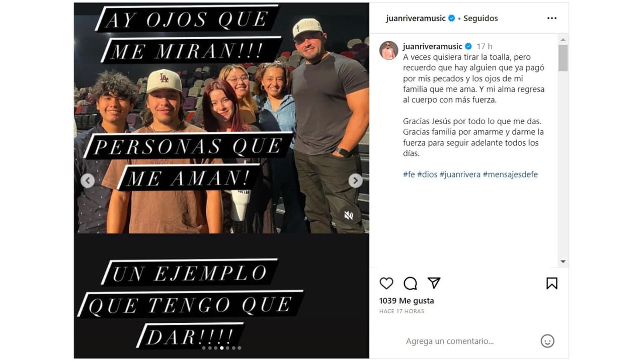 Juan Rivera lanza mensaje tras conocerse la demanda de los hijos de Jenni Rivera a su abuelo, don Pedro.