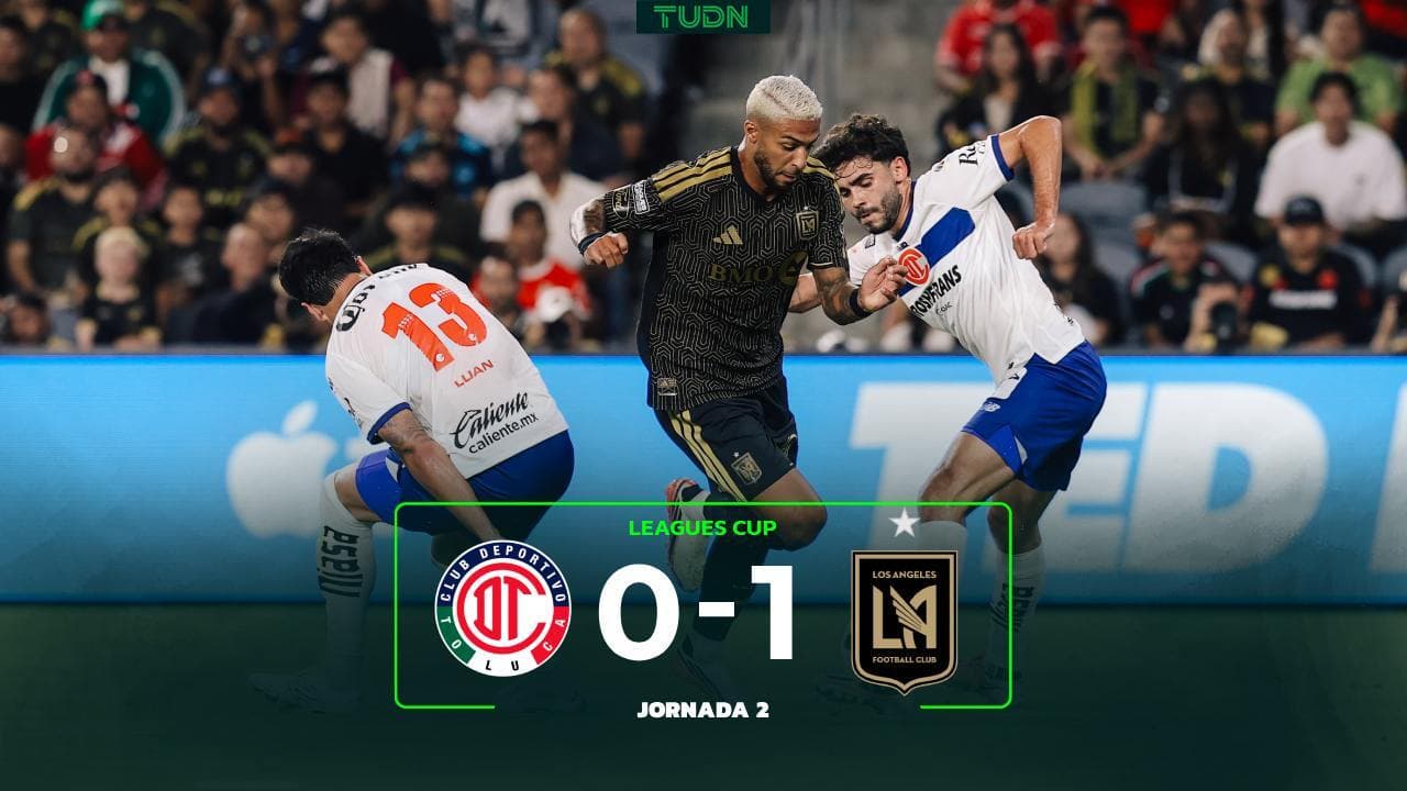 ¡Así duele más! LAFC le gana a Toluca en el último minuto