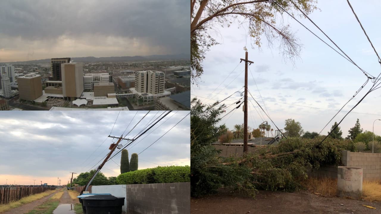 Cientos de personas en Arizona siguen sin luz a causa de la tormenta de monzón 