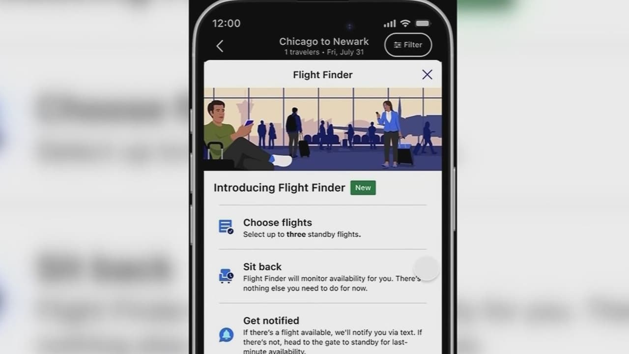 Así funciona la nueva 'lista de espera' de United Airlines para cambios de vuelos