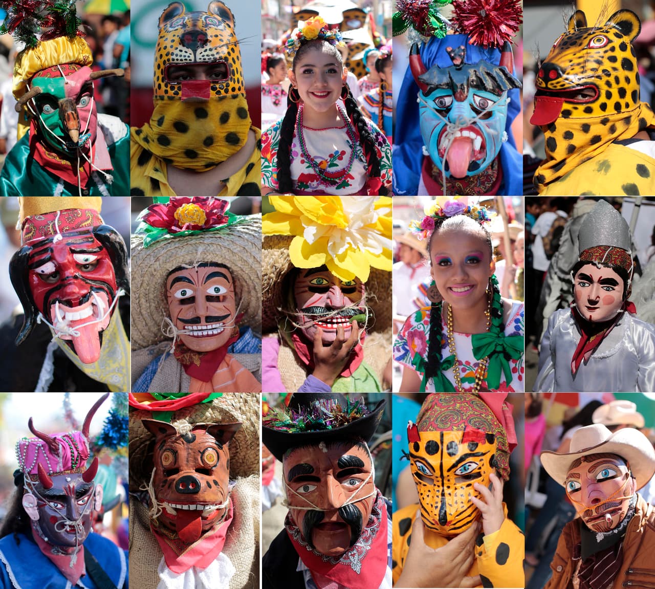 En Chilpancingo, en el estado de Guerrero, celebran las fiestas al estilo tradicional con máscaras y bailes.