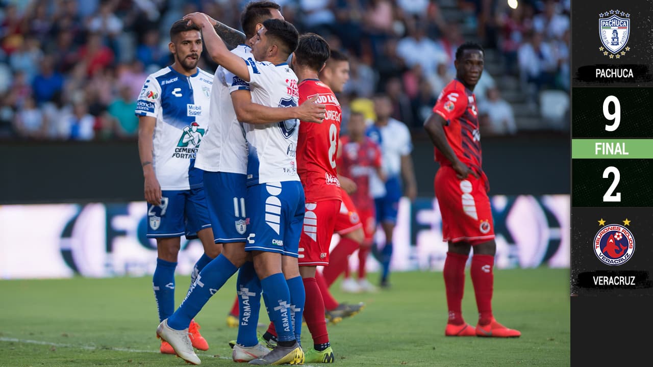 ¡Escandaloso resultado! Al Veracruz le pasó por encima un 'huracán' llamado Pachuca