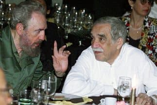 Fidel Castro, con Gabriel García Márquez.