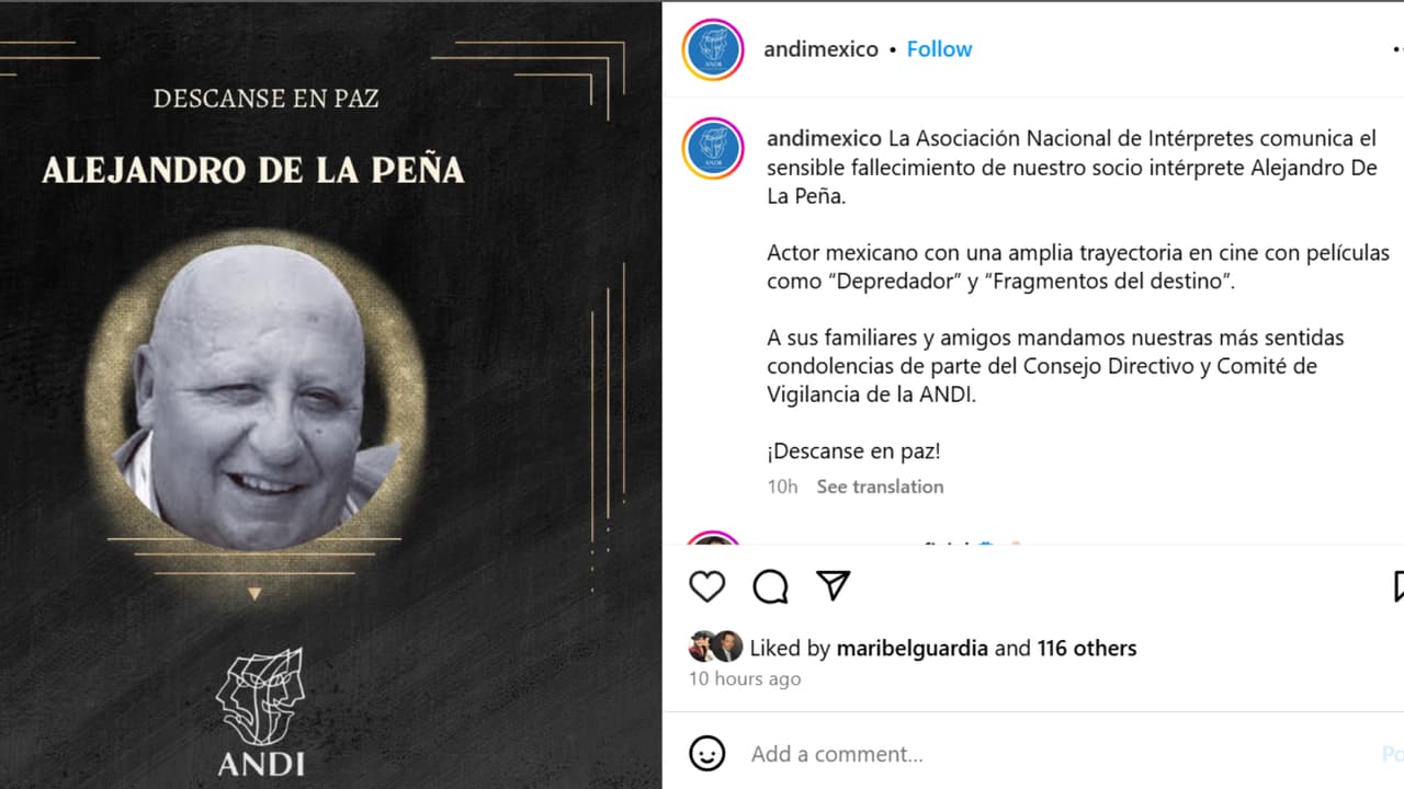 Alejandro de la Peña también fue parte de producciones de Hollywood como en la película 'Titanic'.