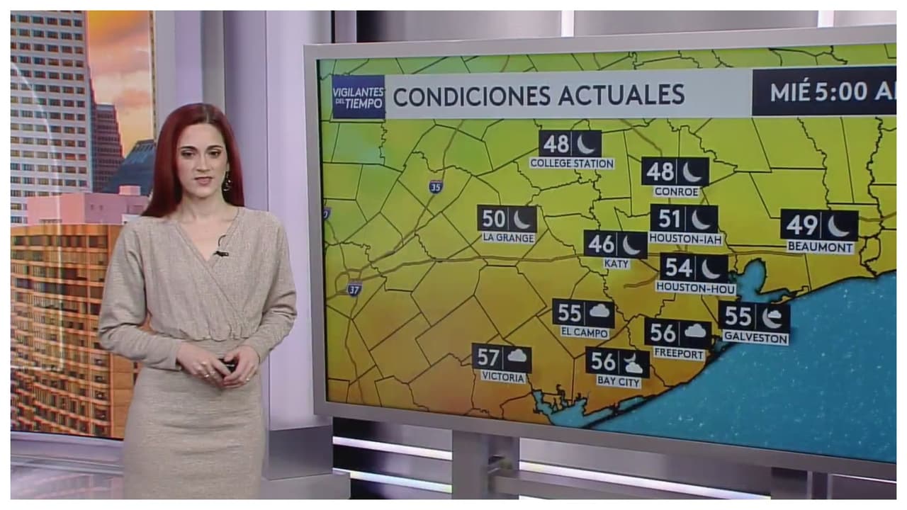Pronóstico del tiempo hoy en Houston: Temperaturas máximas de 62 °F y mínimas de 41 °F