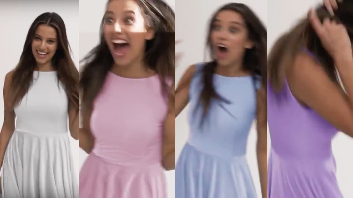 El vestido que cambia de color al darle a un botón: demasiado bueno para ser verdad