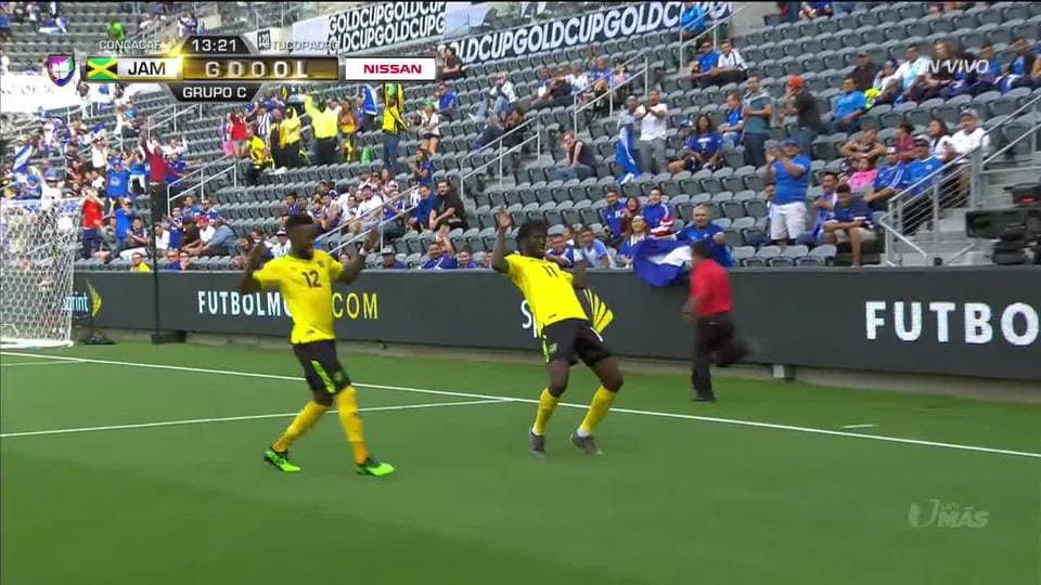 ¡GOOOL! Shamar Nicholson anota para Jamaica