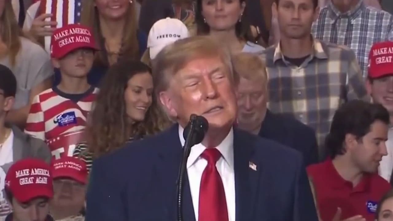 "Hay que tener valor": Trump sobre manifestantes en evento político en Carolina del Sur