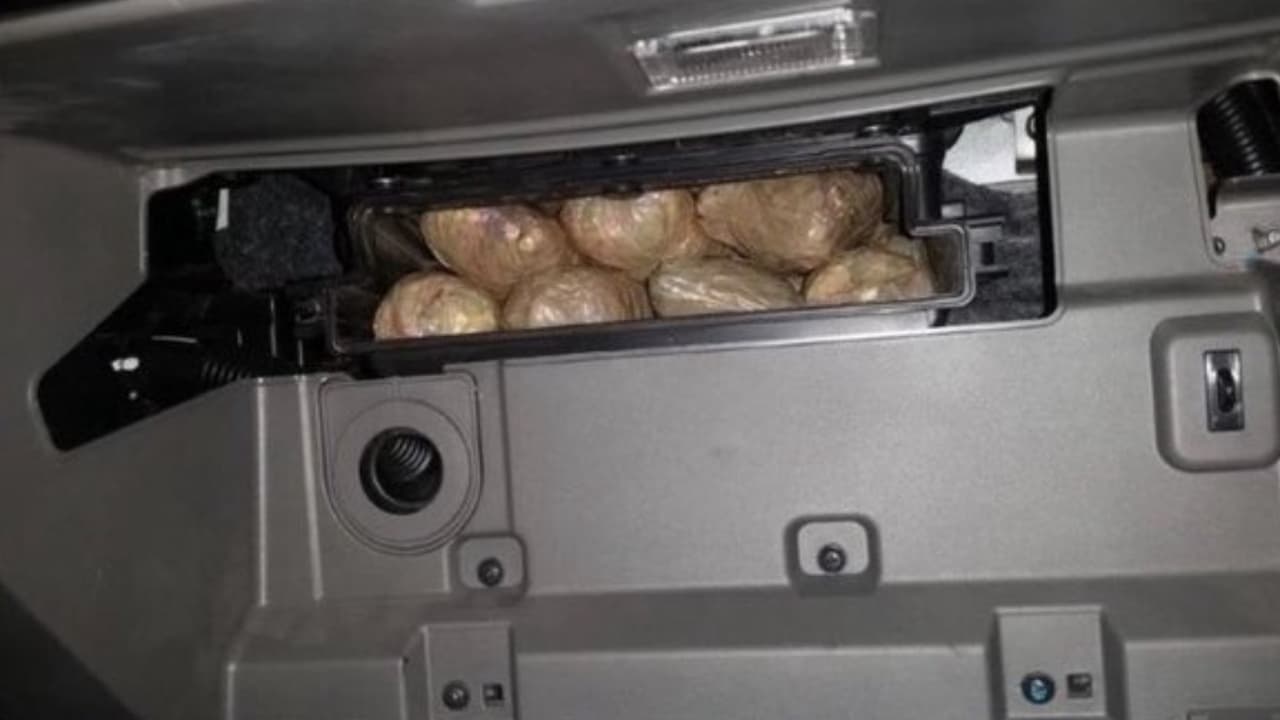 Un equipo canino K9 condujo a esta intercepción.