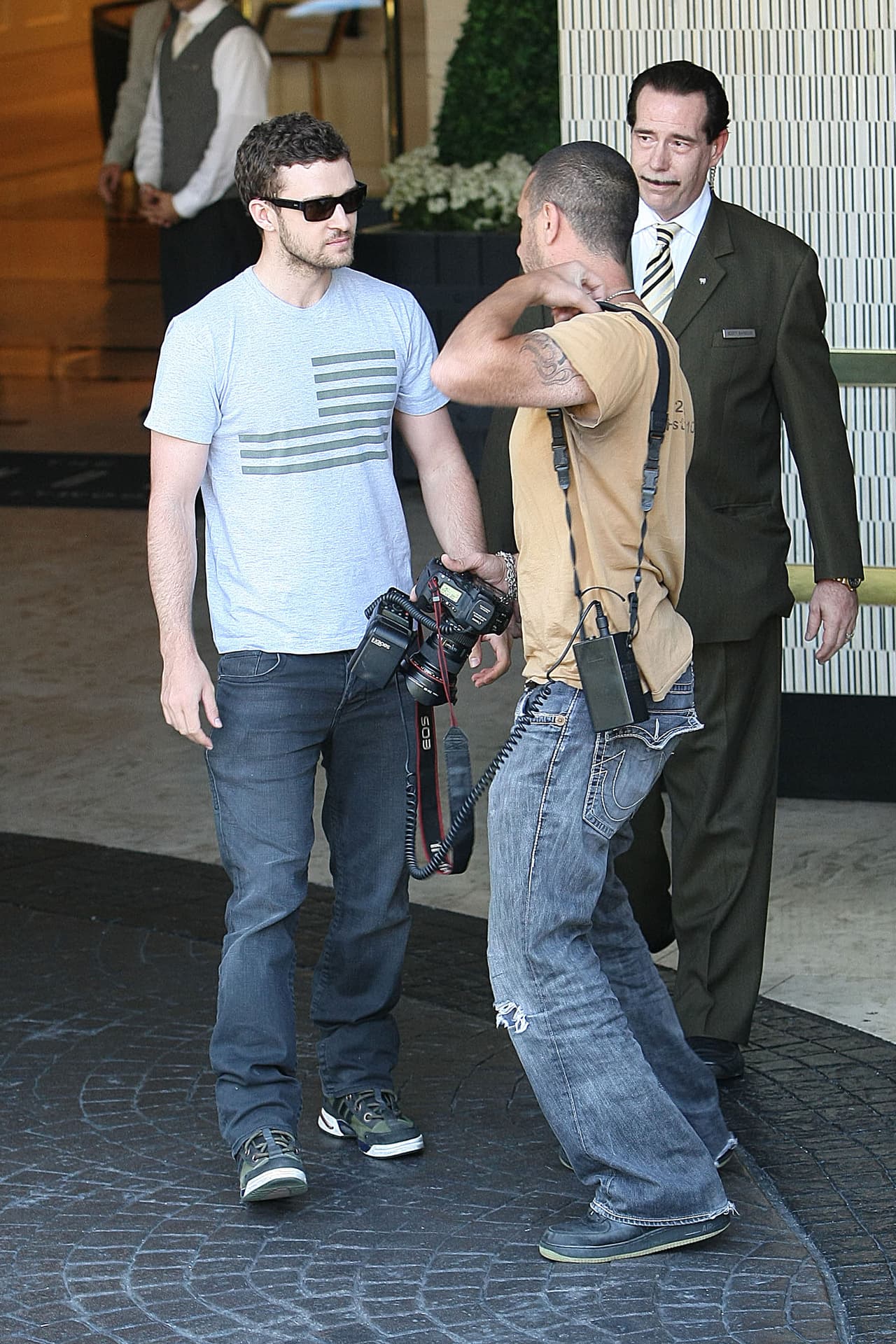 Justin Timberlake también se ha encarado con los paparazzi.