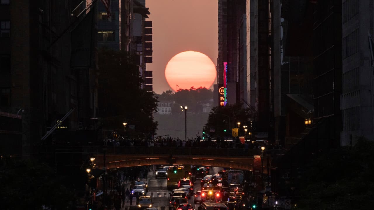 Manhattanhenge 2026: dónde y a qué hora ver el espectacular atardecer en Nueva York este 12 de julio