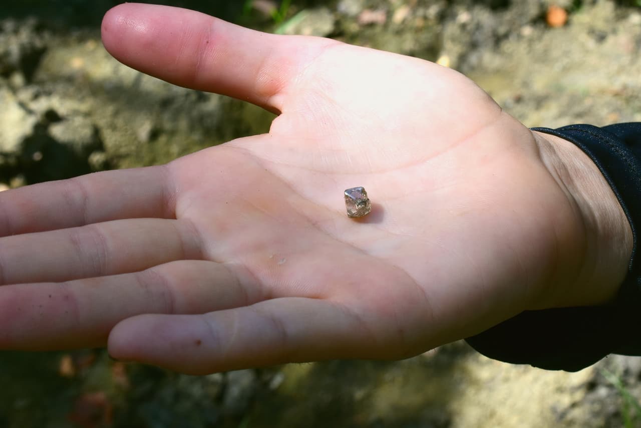 La joven que se encontró un diamante para su anillo de bodas en un parque estatal de Arkansas