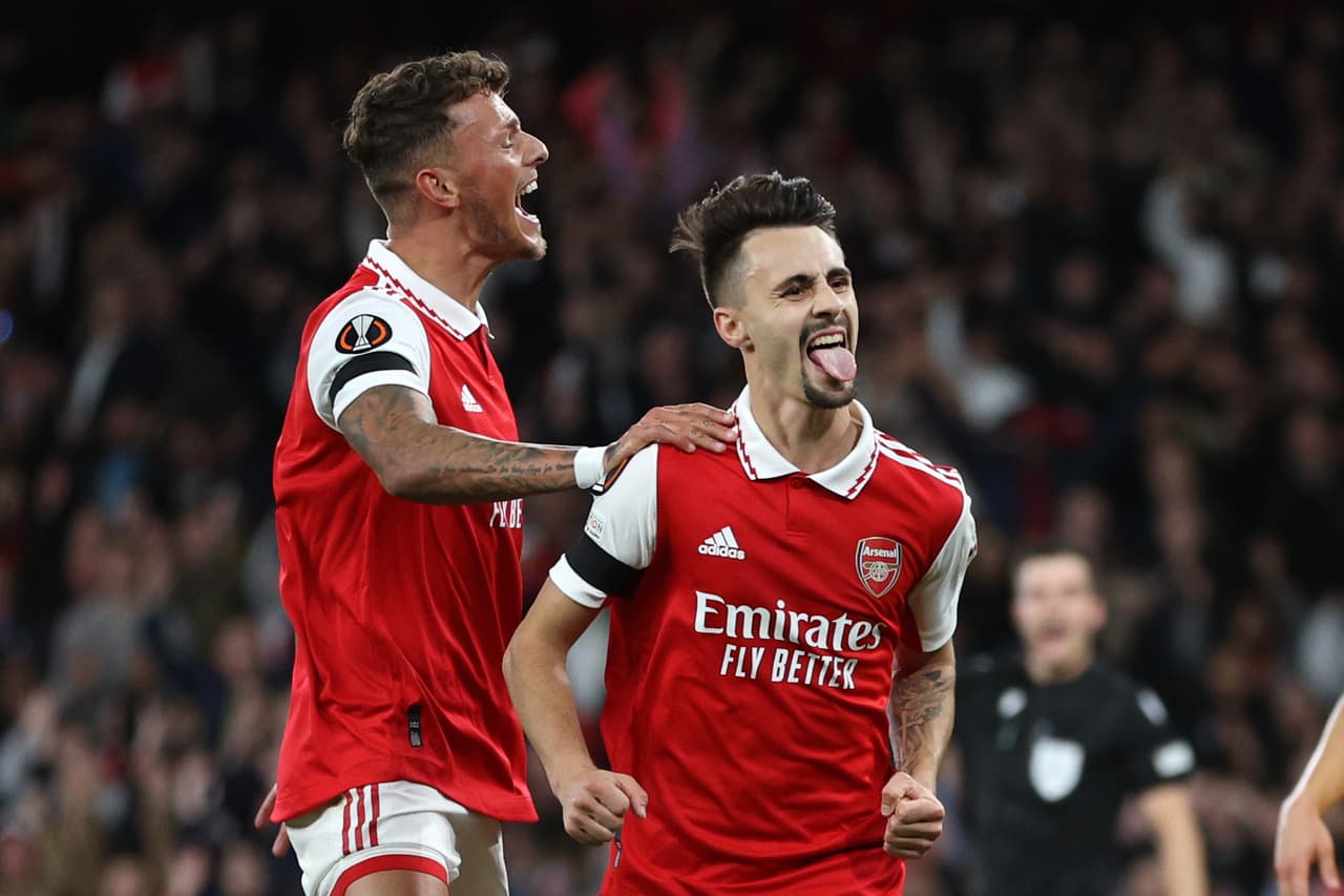 Arsenal se impuso con goleada al Bodo y se apodera de la cima del Grupo A.