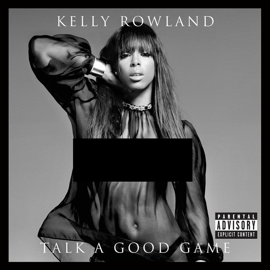 'Talk A Good Game', Kelly Rowland. La ex Destiny's Child posó con transparecias para conmocionar con esta portada, que no puede pasar desapercibida para los fans.